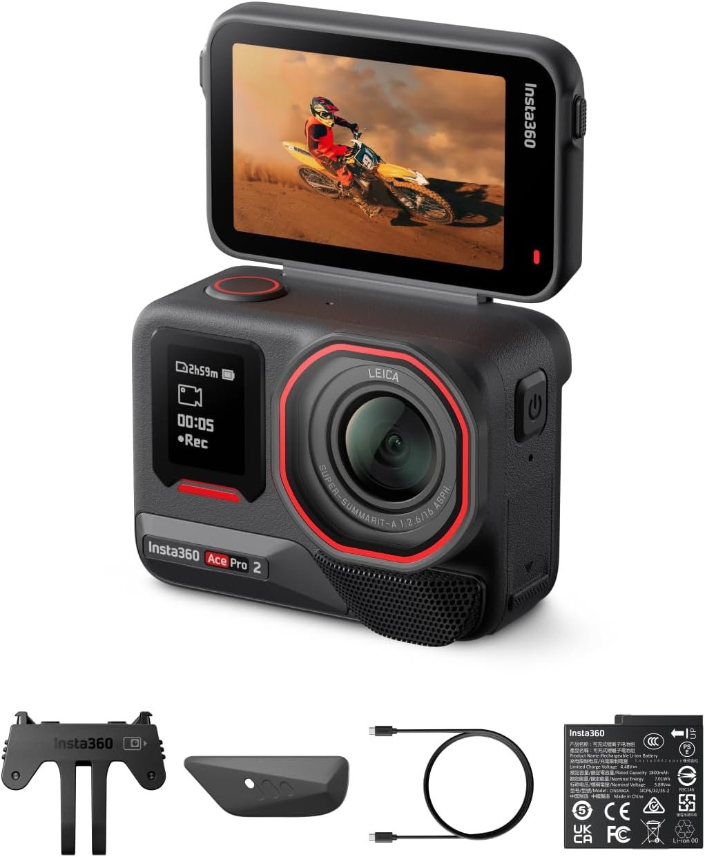 Insta360 Ace Pro 2, cámara de acción 8K con lente Leica y pantalla abatible